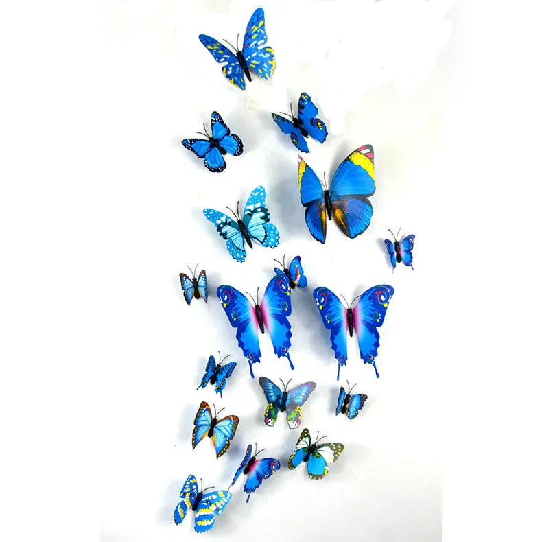 Three-dimensional simulation butterfly refrigerator stick PVC plastic magnetic wall interior decoration 12 sets of multico
Three-dimensional simulation butterfly refrigerator stick PVC plastic magnetic wall interior decoration 12 sets of multico