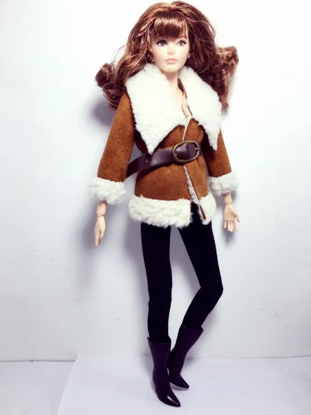 Зимнее пальто Новые кукольные аксессуары Girl DIY 1/6 Одежда для кукол кашемировая
