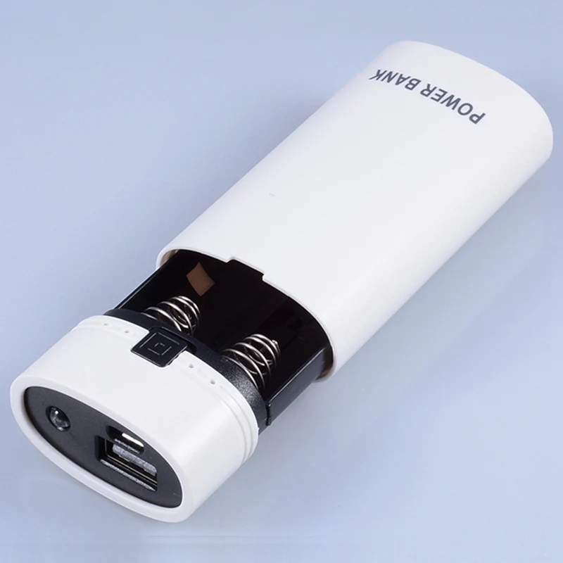 (Без аккумулятора) блок питания сделай сам 2*18650 1 порт USB внешний аккумулятор чехол