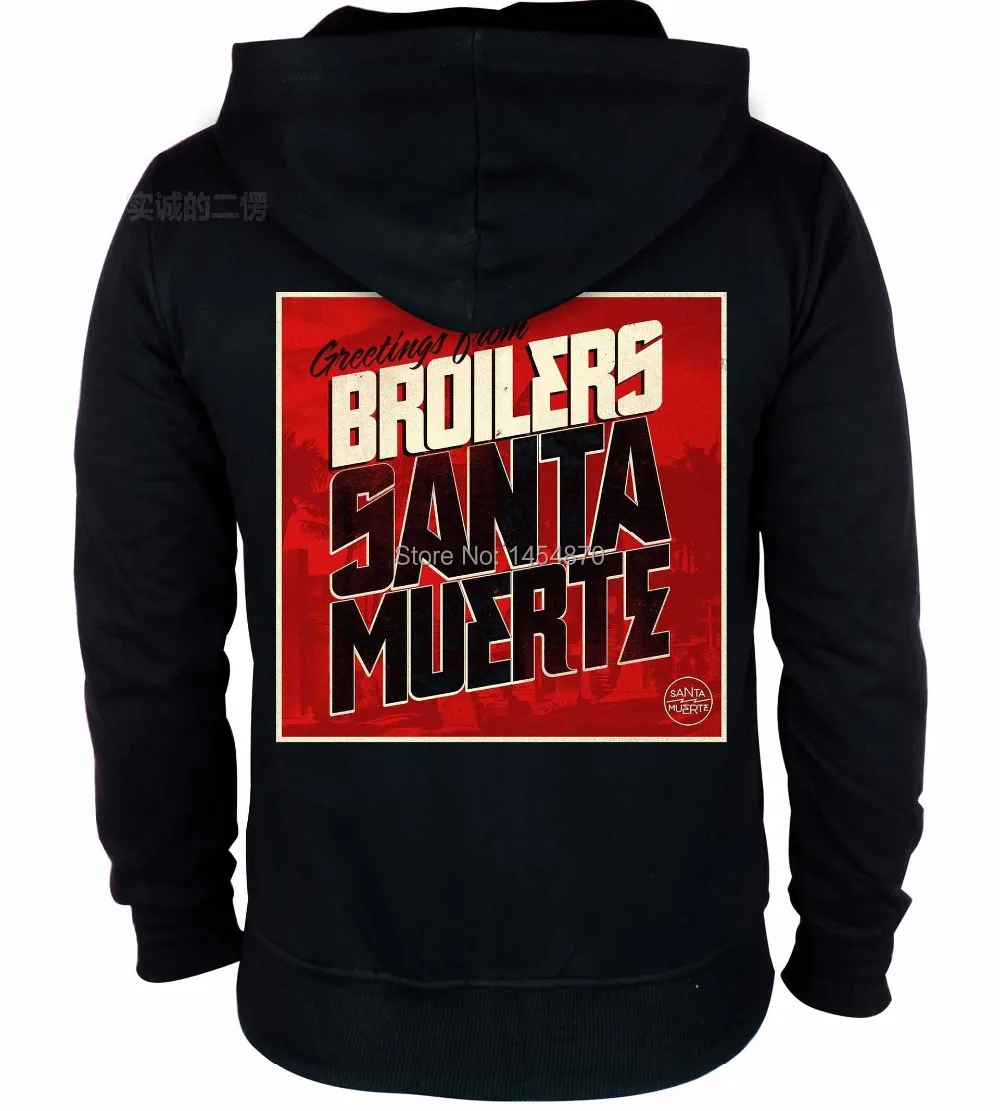 3 kinds Zipper Sweatshirt broilers Santa muerte Cotton Rock hoodies shell jacket brand punk heavy metal sudadera Outerwear
3 kinds Zipper Sweatshirt broilers Santa muerte Cotton Rock hoodies shell jacket brand punk heavy metal sudadera Outerwear