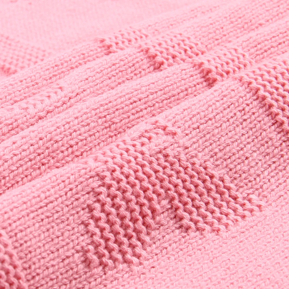 Newborn Infant Bebes Swaddle Wrap Blankets Solid Flower Knitted Baby Bedding Stroller Blanket Covers Super Soft Children's Linen
Newborn Infant Bebes Swaddle Wrap Blankets Solid Flower Knitted Baby Bedding Stroller Blanket Covers Super Soft Children's Linen