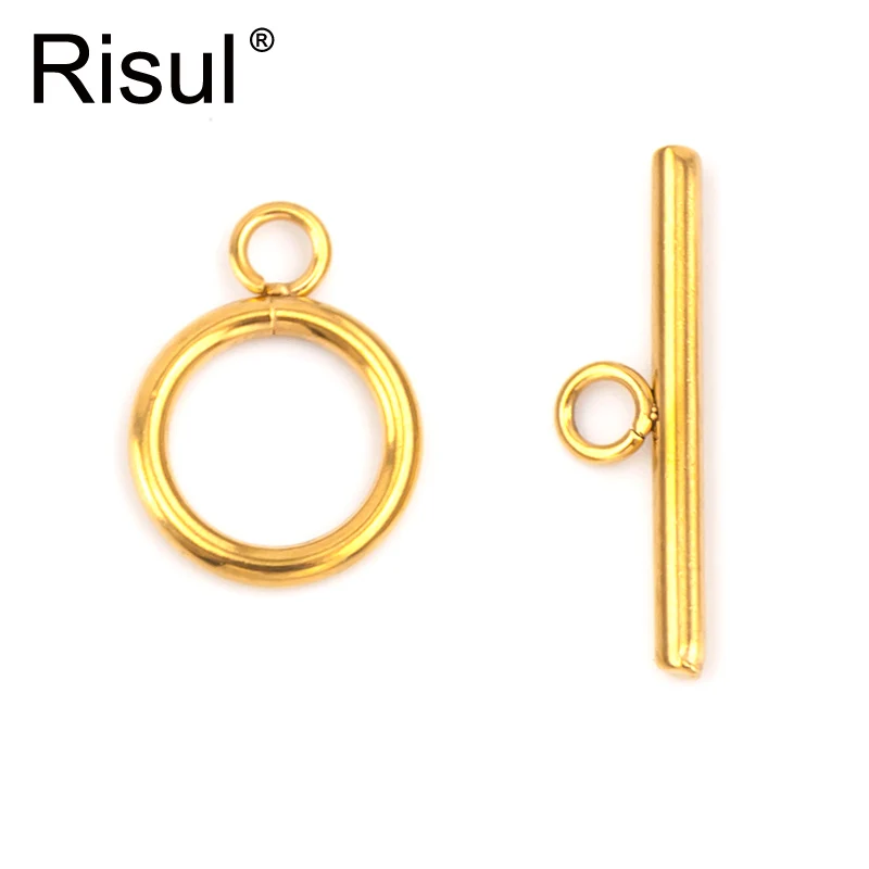 Risul 8 Sets gold plated Toggle Clasps Connectors OT clasp Silver necklace DIY Jewelry Stainless Steel Findings Accessories
Risul 8 Sets gold plated Toggle Clasps Connectors OT clasp Silver necklace DIY Jewelry Stainless Steel Findings Accessories
