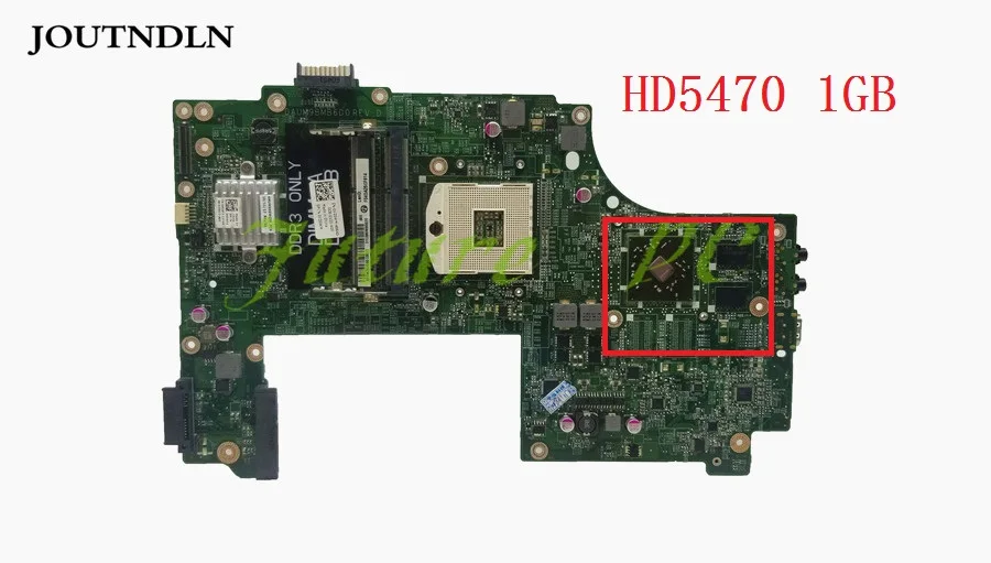 JOUTNDLN материнская плата для ноутбука DELL N7010 HM57 DDR3 s989 CN 0V20WM V20WM DAUM9BMB6D0 W/ HD5470 1 ГБ GPU