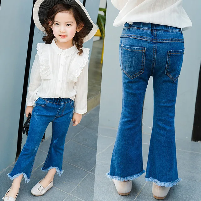 Spring/autumn Children Girls Jeans Kids Tassel Bell-bottom Pants Fashion Baby Jeans Trousers Child Girls Elastic Pants
Spring/autumn Children Girls Jeans Kids Tassel Bell-bottom Pants Fashion Baby Jeans Trousers Child Girls Elastic Pants