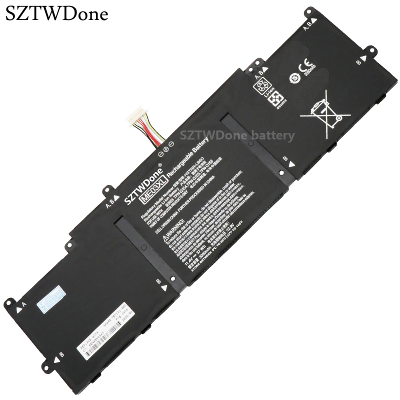 SZTWDone ME03XL Батарея для hp поток 11 13 серии 13-C010NR 787089-421 787521-005 HSTNN-UB6M TPN-Q154 TPN-Q155 TPN-Q156
SZTWDone ME03XL Батарея для hp поток 11 13 серии 13-C010NR 787089-421 787521-005 HSTNN-UB6M TPN-Q154 TPN-Q155 TPN-Q156