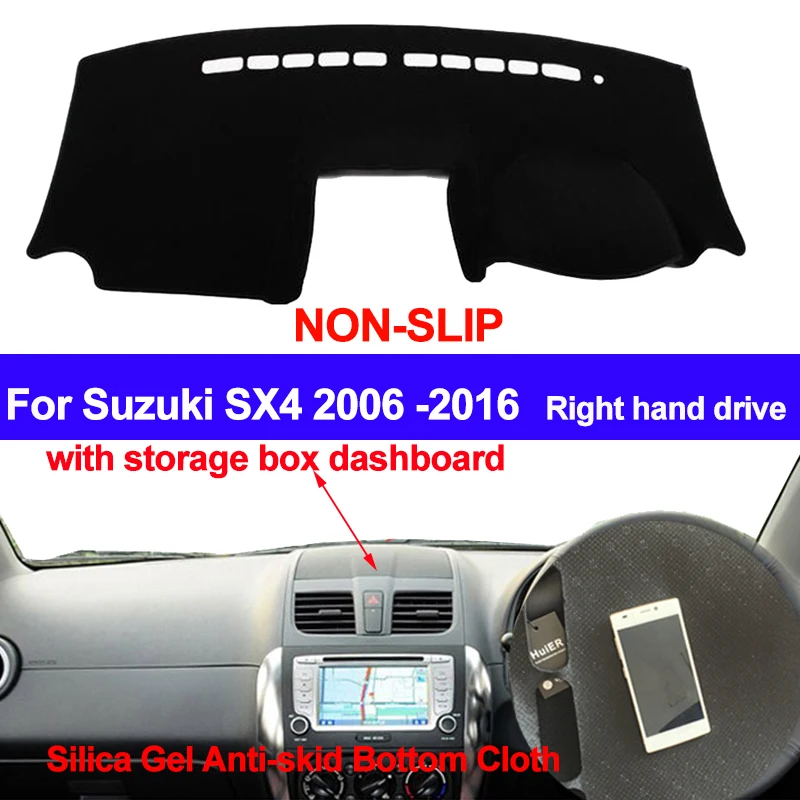 TAIJS Dashboard Cover DashMat Silicone Non-Slip For Suzuki SX4 All The Years With Storage Box Sun Shade Dash Board Carpet Pad
TAIJS Dashboard Cover DashMat Silicone Non-Slip For Suzuki SX4 All The Years With Storage Box Sun Shade Dash Board Carpet Pad