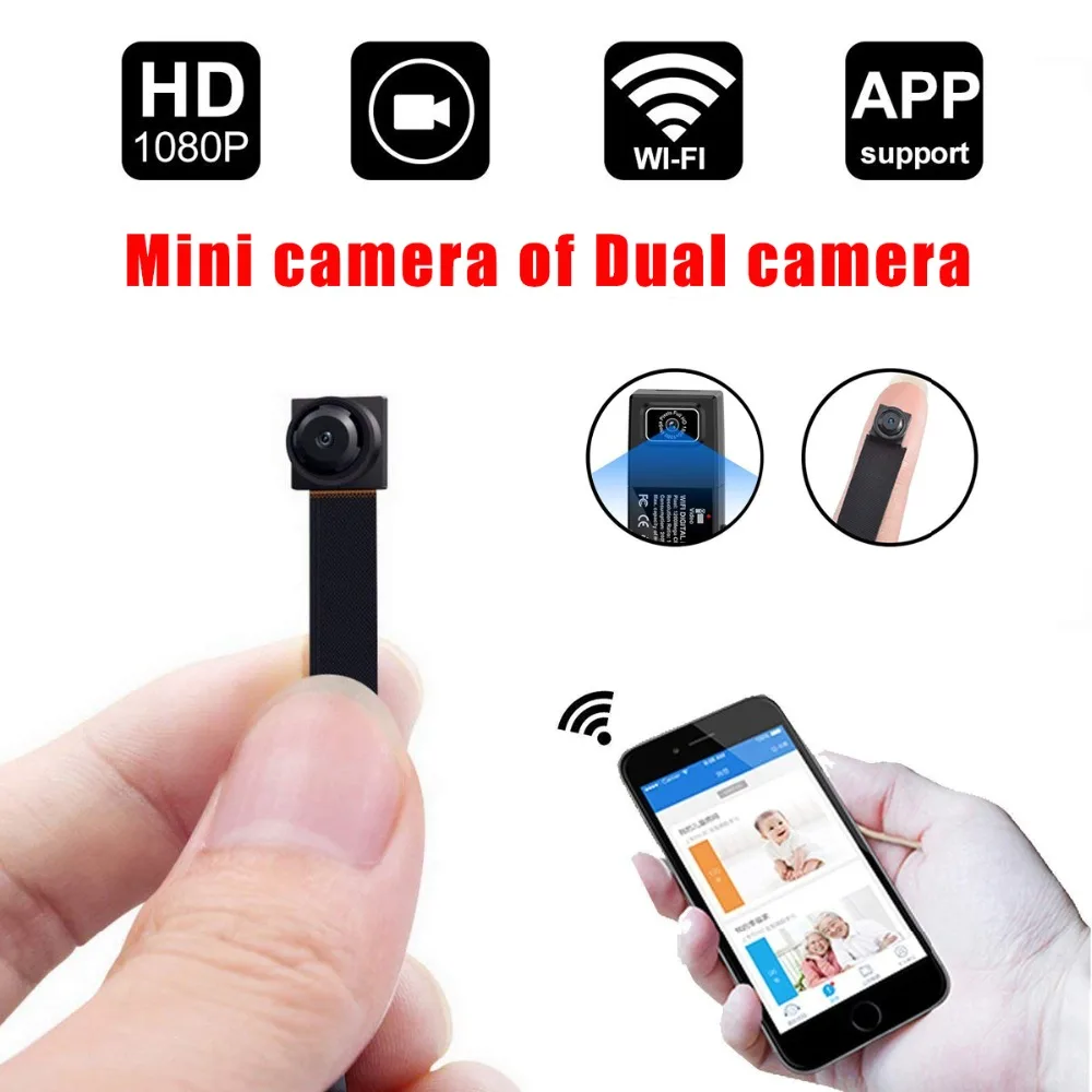 HD 1080P DIY портативная WiFi IP мини камера P2P беспроводная микро веб-камера видеокамера