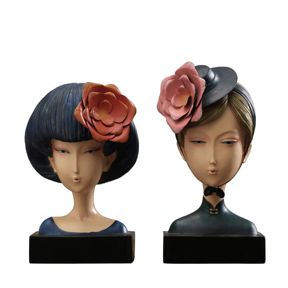 Figures' head image resin handicraft tabletop ornaments furnishings home furnishings LU714248
Figures' head image resin handicraft tabletop ornaments furnishings home furnishings LU714248