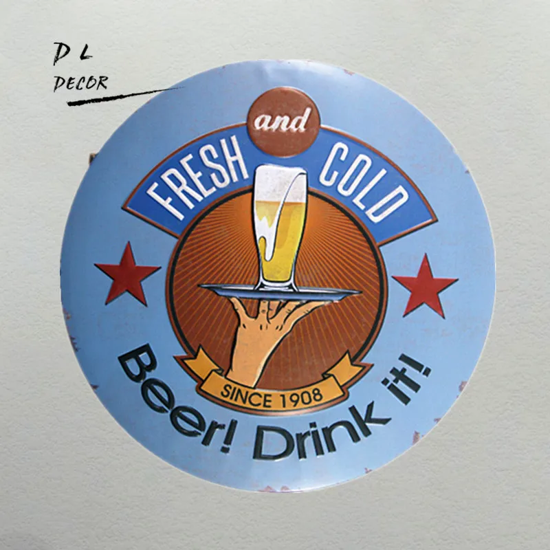 DL-Fresh and cold beer Hanging Painting Retro Gift Metal Plaque Craft Hotel bar decor
DL-Fresh and cold beer Hanging Painting Retro Gift Metal Plaque Craft Hotel bar decor