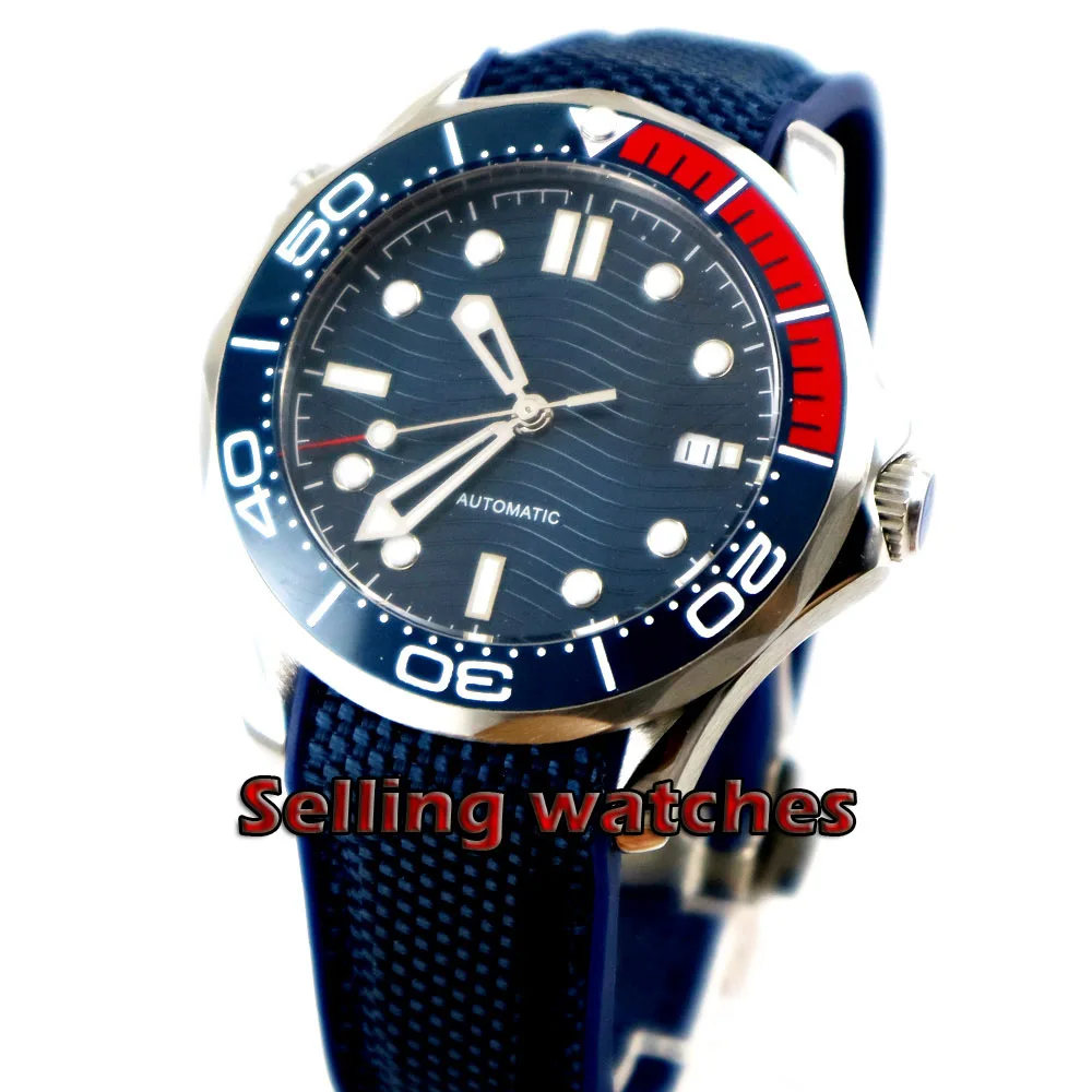 Luxury 41mm men's watch navy blue dial super luminous saphire glass Blue Ceramic Bezel Automatic movement wrist watch men
Luxury 41mm men's watch navy blue dial super luminous saphire glass Blue Ceramic Bezel Automatic movement wrist watch men
