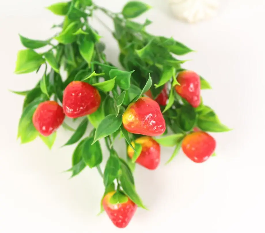 6pcs Artificial Strawberry Branch For Plant Wall Background Wedding Party Home Hotal Office Bar Decorative
6pcs Artificial Strawberry Branch For Plant Wall Background Wedding Party Home Hotal Office Bar Decorative