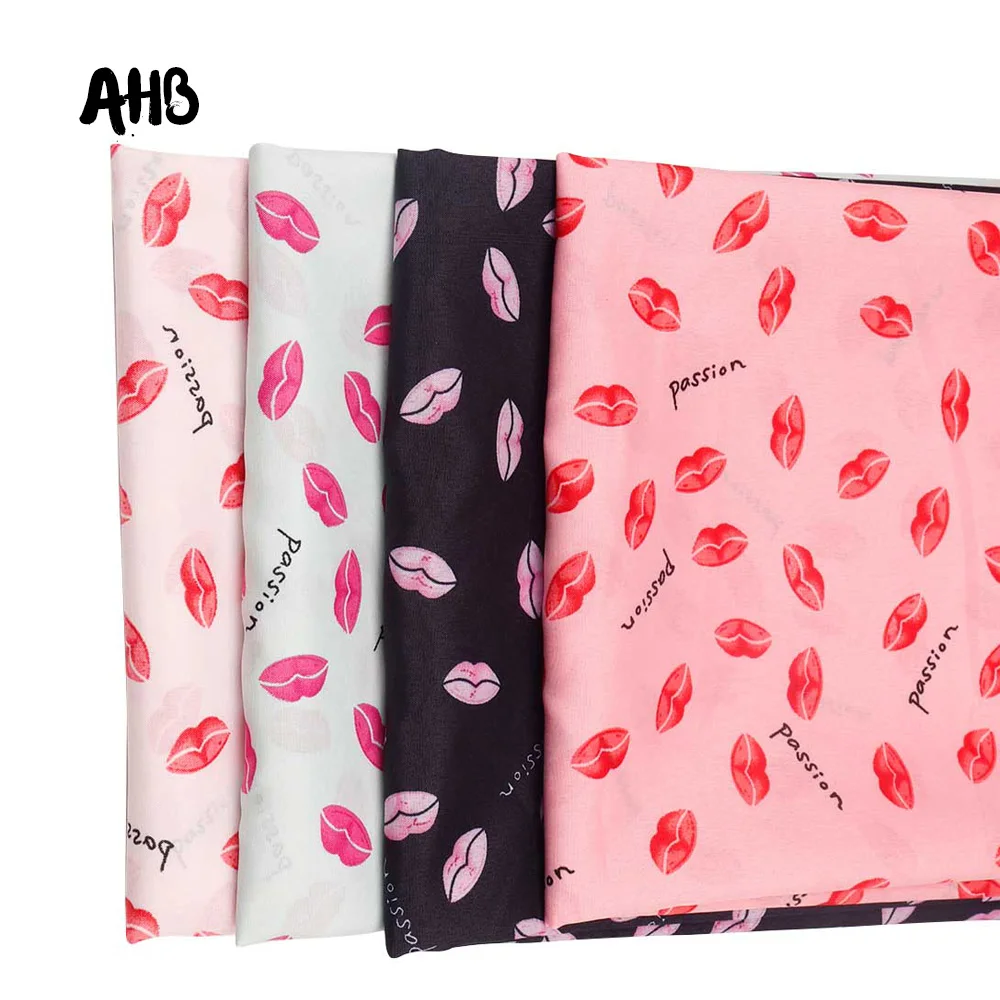 AHB Polyester Fabric Thin Red Lips Cloth Fabric DIY Valentine's Day Dress Clothes Shawl Soft Home Textile Curtain Materials
AHB Polyester Fabric Thin Red Lips Cloth Fabric DIY Valentine's Day Dress Clothes Shawl Soft Home Textile Curtain Materials