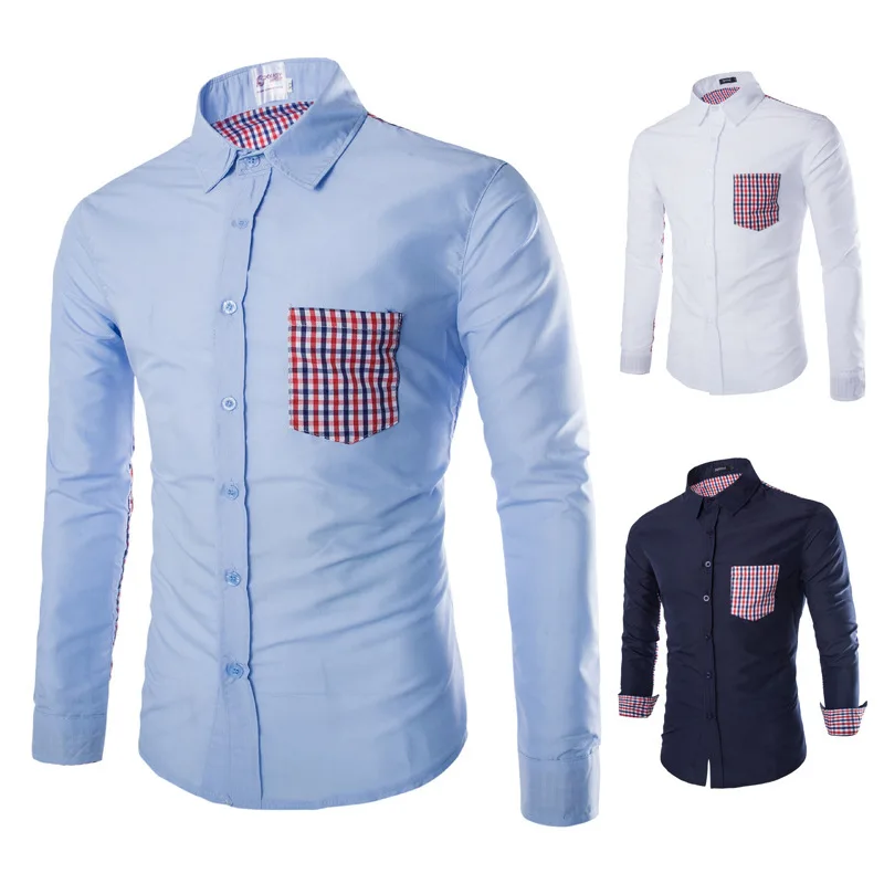 2019 Men's Shirts In Foreign Trade, Spring And Summer New Men's Plaid Spell Length Slim Long Sleeve Men Dress Versae Belts 30
2019 Men's Shirts In Foreign Trade, Spring And Summer New Men's Plaid Spell Length Slim Long Sleeve Men Dress Versae Belts 30