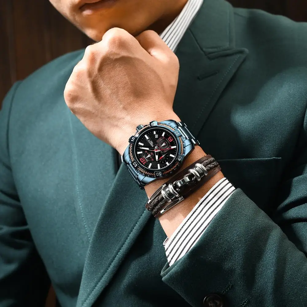 NIBOSI Mens Watches Top Brand Luxury Quartz Watch Man Sport Wrist Watch Clock Big Dial Chronograph Waterproof Relogio Masculino
NIBOSI Mens Watches Top Brand Luxury Quartz Watch Man Sport Wrist Watch Clock Big Dial Chronograph Waterproof Relogio Masculino