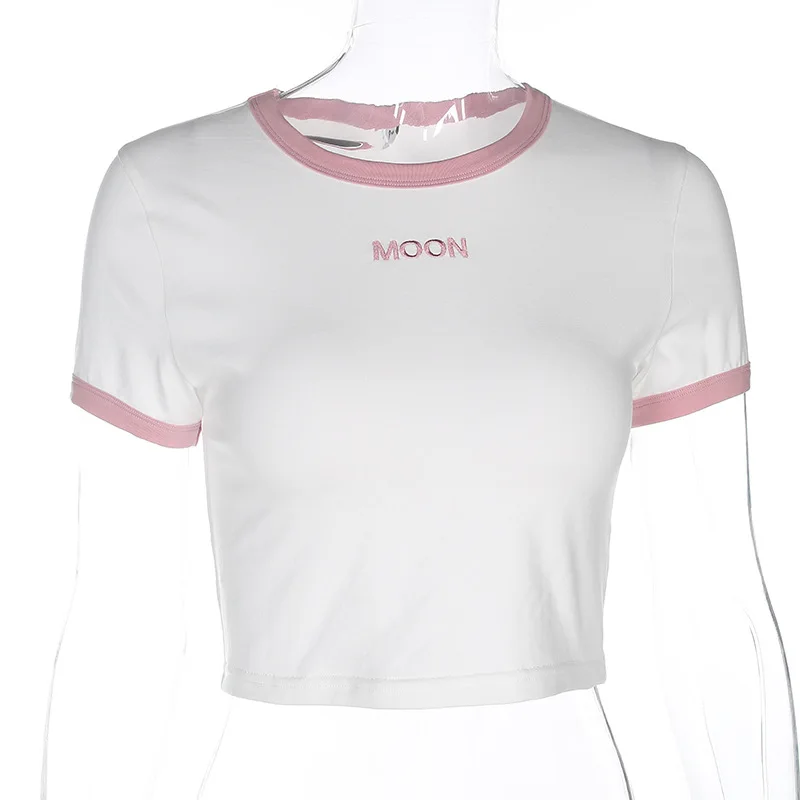 Cotton Sexy Women Casual Bodycon Crop Tops Letters Print O-Neck Female Short Sleeve T-shirt 2019 Summer White
Cotton Sexy Women Casual Bodycon Crop Tops Letters Print O-Neck Female Short Sleeve T-shirt 2019 Summer White