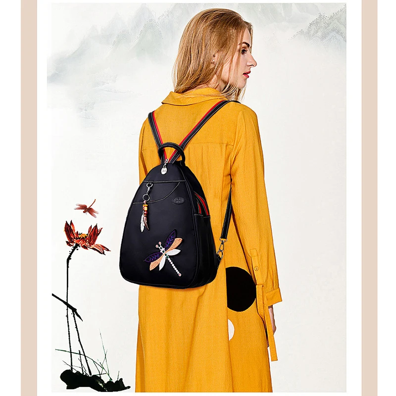 SUDS Brand Women Backpack Lady Vintage National Embroidery Nylon Shoulder Bag Female High Quality Travel Backpack Mochilas Mujer
SUDS Brand Women Backpack Lady Vintage National Embroidery Nylon Shoulder Bag Female High Quality Travel Backpack Mochilas Mujer