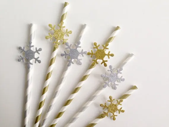 glittr gold or silver Christmas Party Snowflake Party Straws - party wedding, engagement, birthday, baby bridal shower straw
glittr gold or silver Christmas Party Snowflake Party Straws - party wedding, engagement, birthday, baby bridal shower straw