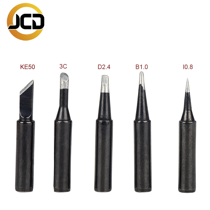 Jcd soldering iron tips black Pure copper soldering tip 5pcs/set 900M-T Lead-free welding solder rework tools accessories
Jcd soldering iron tips black Pure copper soldering tip 5pcs/set 900M-T Lead-free welding solder rework tools accessories