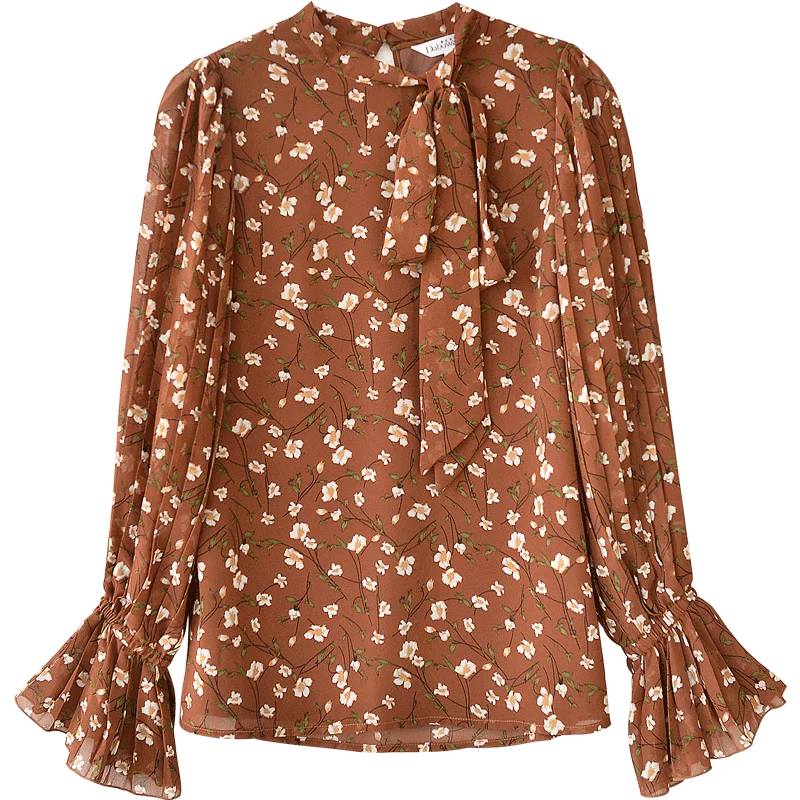 Dabuwawa Autumn Print Blouse Women New long Lantern Sleeves printing Shirts Office lady elegant lace up Top Shirts
Dabuwawa Autumn Print Blouse Women New long Lantern Sleeves printing Shirts Office lady elegant lace up Top Shirts