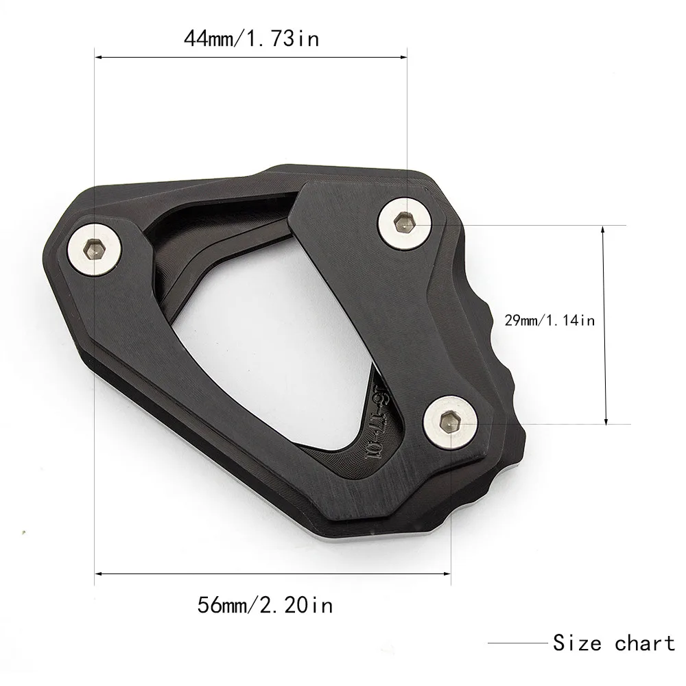 For YAMAHA MT-10 / FZ-10 mt10/fz10 2016-2018 2017 Aluninum Motorcycle Side Stand Pad Plate Kickstand Enlarger Support Extension
For YAMAHA MT-10 / FZ-10 mt10/fz10 2016-2018 2017 Aluninum Motorcycle Side Stand Pad Plate Kickstand Enlarger Support Extension