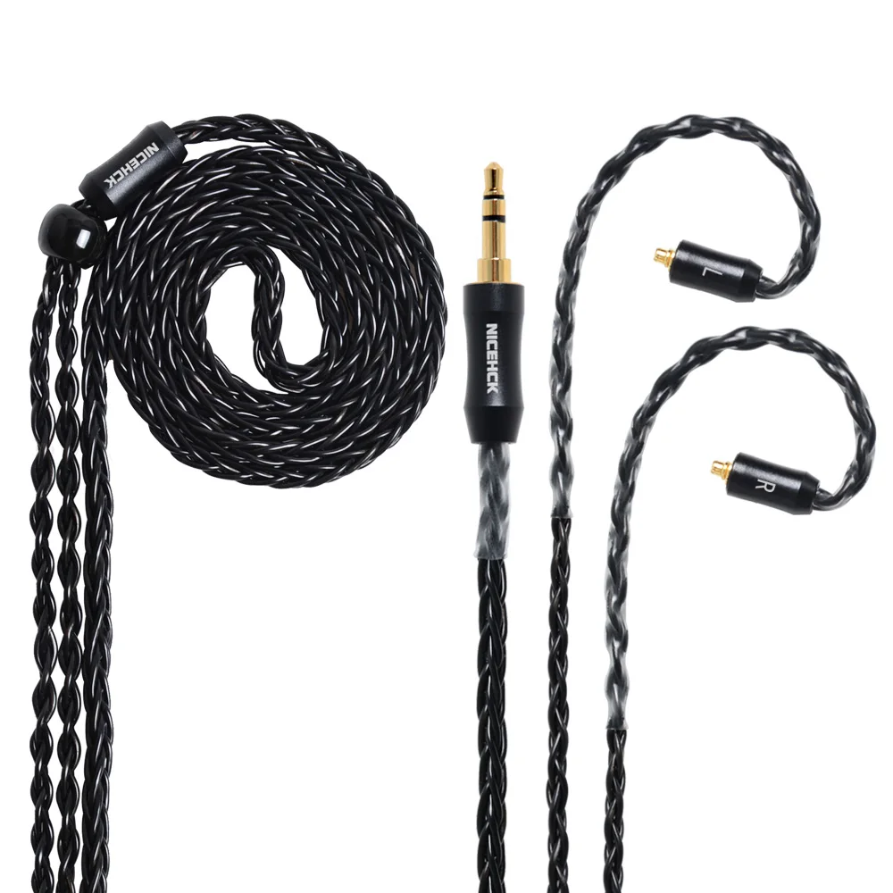 NiceHCK 8 Core Plated Silver Cable MMCX/2Pin 3.5/2.5/4.4mm Balanced For C12 C12 ZSX ZS10 V90 TFZ NiceHCK NX7 Pro//DB3/M6/F3
NiceHCK 8 Core Plated Silver Cable MMCX/2Pin 3.5/2.5/4.4mm Balanced For C12 C12 ZSX ZS10 V90 TFZ NiceHCK NX7 Pro//DB3/M6/F3