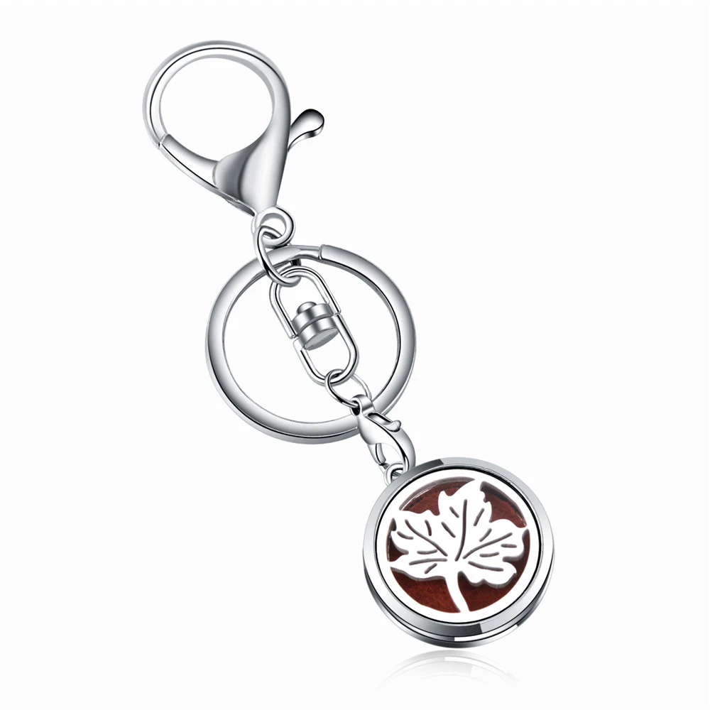 Maple Leaf Aroma Keychain Keyring Open Locket Stainless Steel Perfume Aromatherapy Essential Oil Diffuser Box Car Keychain Gift
Maple Leaf Aroma Keychain Keyring Open Locket Stainless Steel Perfume Aromatherapy Essential Oil Diffuser Box Car Keychain Gift