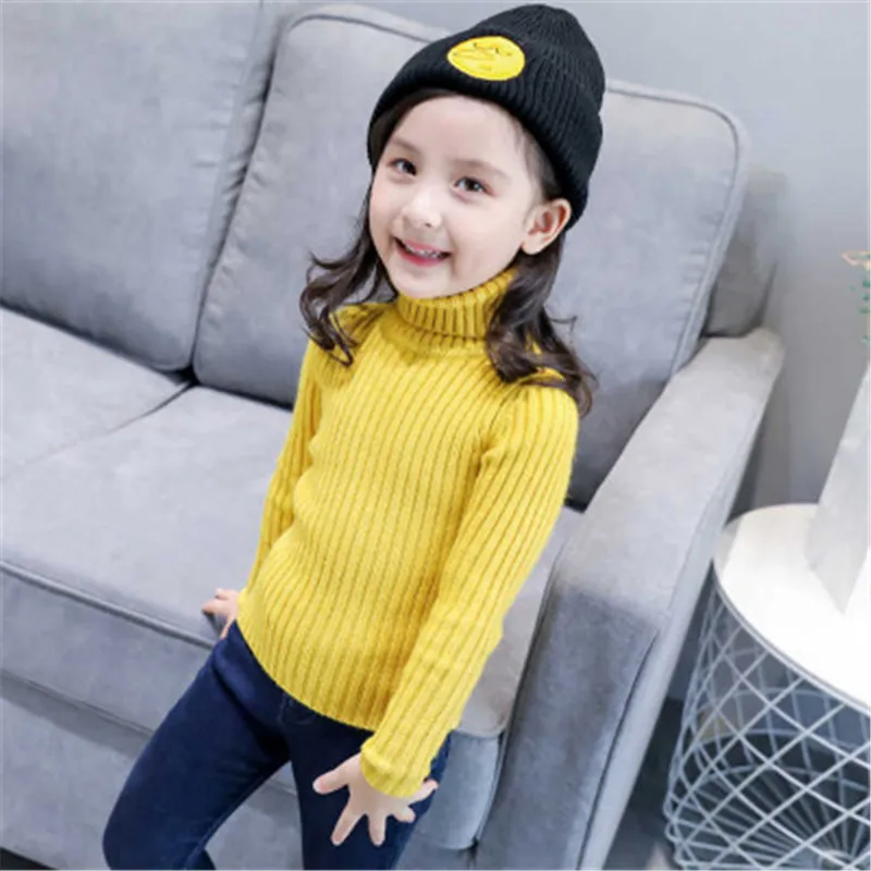 Свитер для маленьких девочек детская одежда 2018 г. осенне-зимний пуловер вязаный