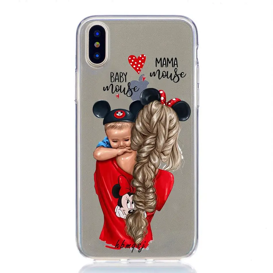 Funda for iphone xs x max xr 7 8 6 6s plus case silicone soft treasure mom original coque phone back cover |