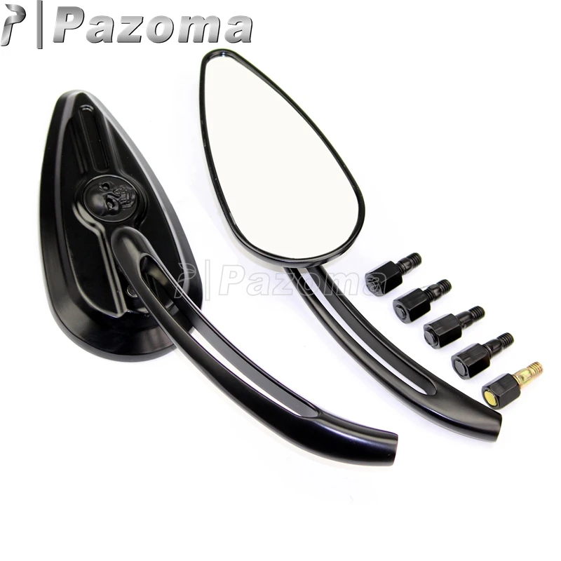 Black Motorcycle 8mm 10mm Skull Rear View Mirror Side Mirrors for Harley Heritage Softail Dyna Cruiser Scooters
Black Motorcycle 8mm 10mm Skull Rear View Mirror Side Mirrors for Harley Heritage Softail Dyna Cruiser Scooters