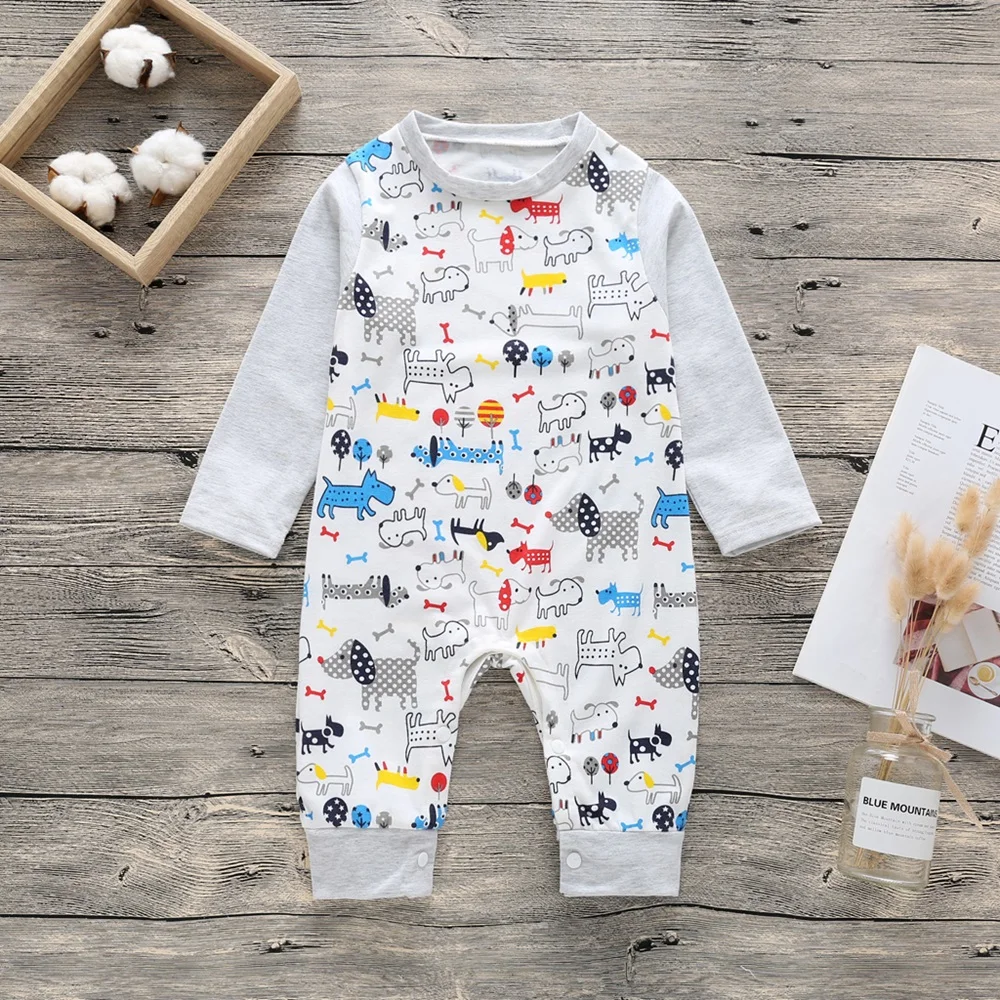 2020 New Newborn Baby Boys Girls Dog Printed Long Sleeve Winter Cotton Romper + Hat Kid Jumpsuit Playsuit Outfits Clothing
2020 New Newborn Baby Boys Girls Dog Printed Long Sleeve Winter Cotton Romper + Hat Kid Jumpsuit Playsuit Outfits Clothing