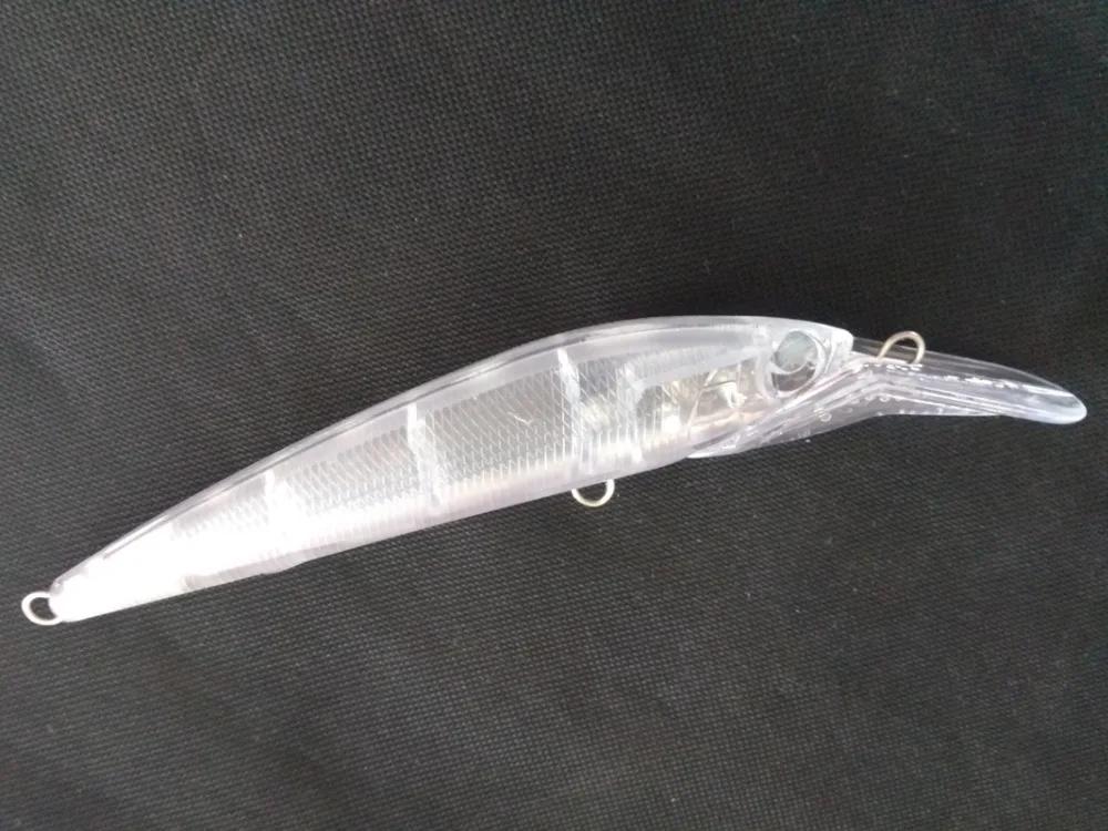 5pcs Unpainted Fishing Lure Body Square Bill Minnow Hardbaits Wobbler Artificial baits 180mm 37g Blank lures SEB11 | Спорт и