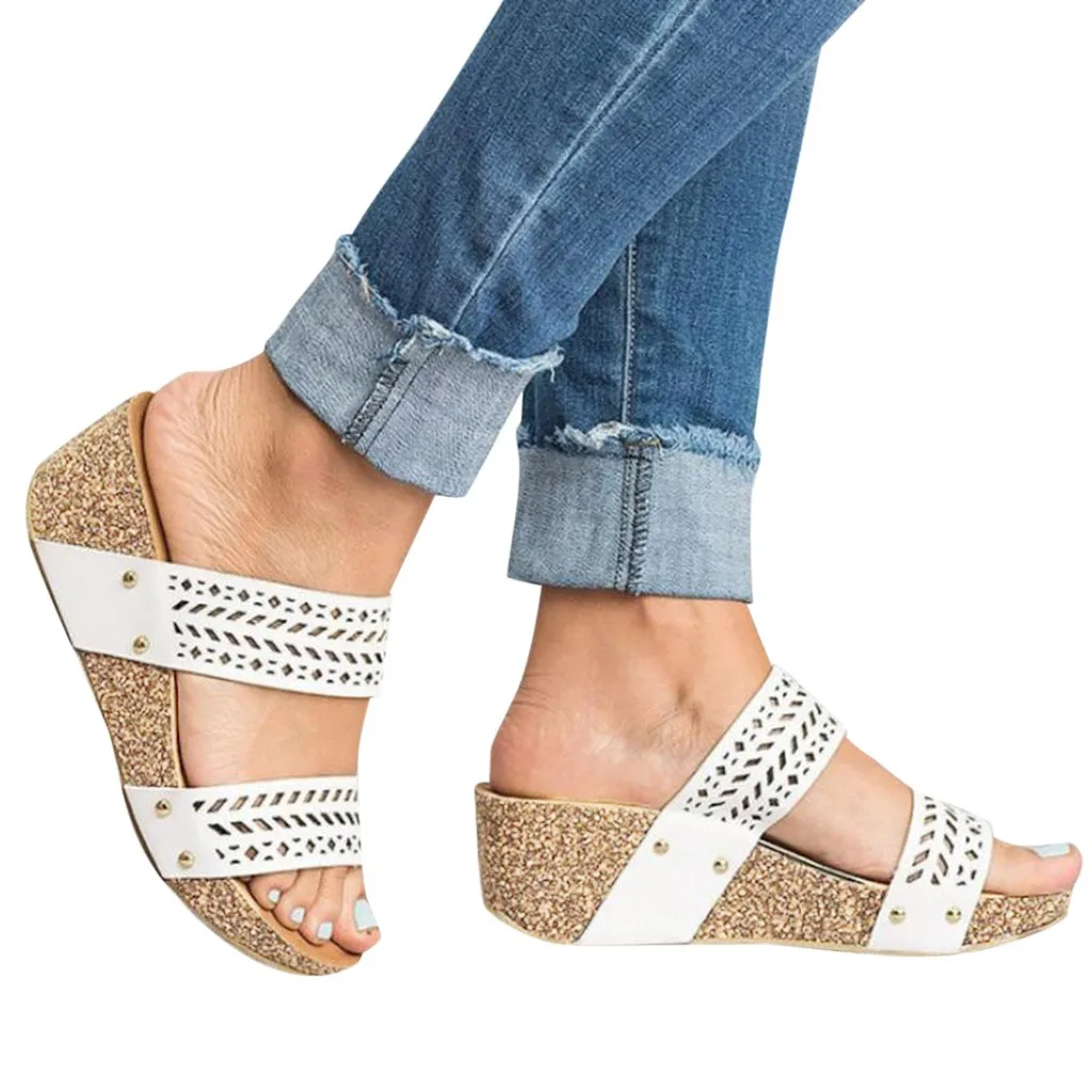 SAGACE Women's Sandals Summer Wedge Comfortable Flat Fashion Wedges Shoes Retro Peep Toe Slipper Hollow Carved Slipper May27
SAGACE Women's Sandals Summer Wedge Comfortable Flat Fashion Wedges Shoes Retro Peep Toe Slipper Hollow Carved Slipper May27