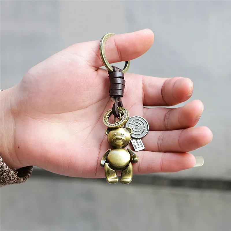 Cute Bear Alloy Punk Creative Mini Pendant Unisex Fashion Vintage Bronze Cow Leather Weaving Bag Accessories For Luggage Gifts
Cute Bear Alloy Punk Creative Mini Pendant Unisex Fashion Vintage Bronze Cow Leather Weaving Bag Accessories For Luggage Gifts
