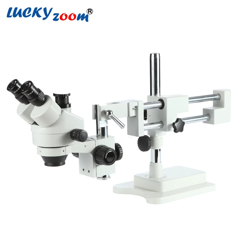 Luckyzoom Brand 7X-45X Double Boom Stand Stereo Zoom Trinocular Microscope WF10X/20mm Eyepiece Free Shipping
Luckyzoom Brand 7X-45X Double Boom Stand Stereo Zoom Trinocular Microscope WF10X/20mm Eyepiece Free Shipping