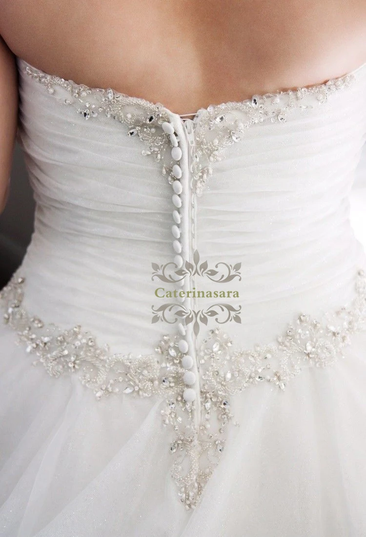 Shiny Crystals Plus Size Wedding Dresses Ruffled Long Beaded Wedding Ball Gown Sweetheart Tulle Bridal Dress for Women
Shiny Crystals Plus Size Wedding Dresses Ruffled Long Beaded Wedding Ball Gown Sweetheart Tulle Bridal Dress for Women