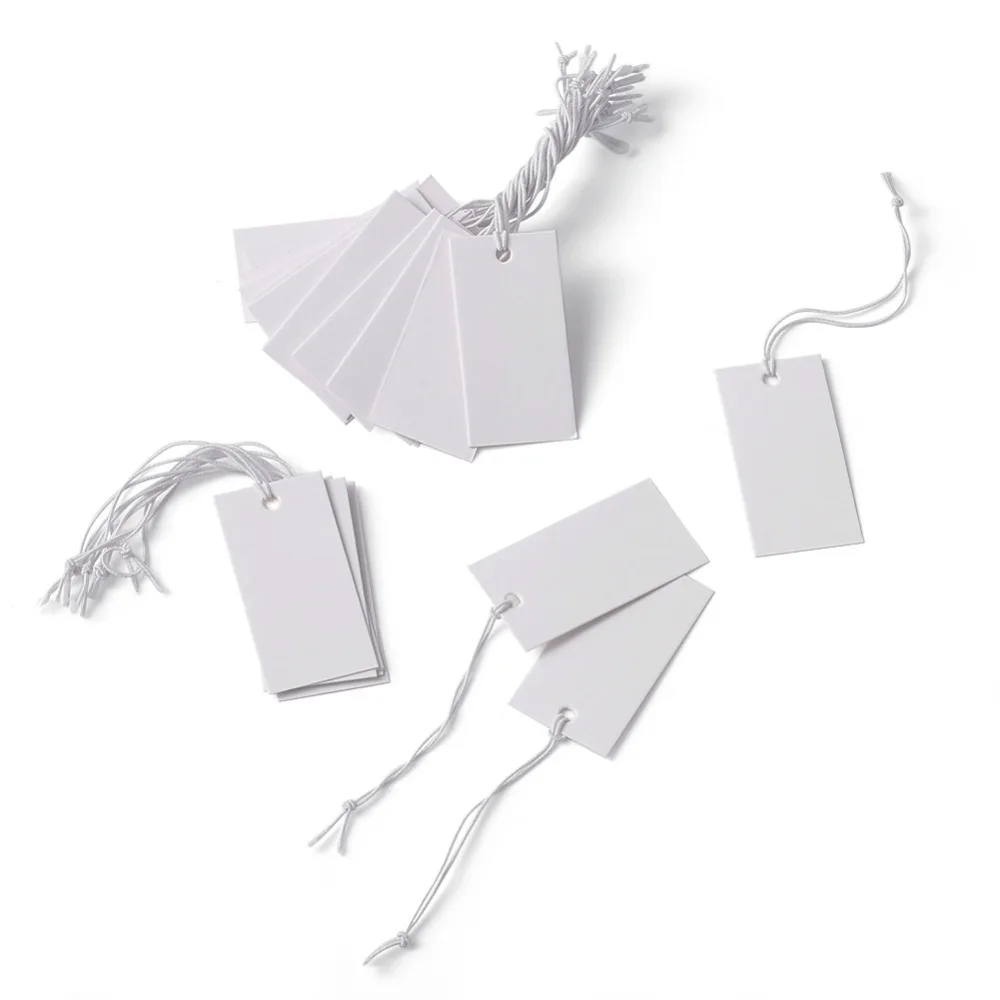 100pcs/lot 35x18mm Jewelry Display Paper Price Tags Rectangle Price Label with String for Jewelry Goods Clothing Display Tag
100pcs/lot 35x18mm Jewelry Display Paper Price Tags Rectangle Price Label with String for Jewelry Goods Clothing Display Tag