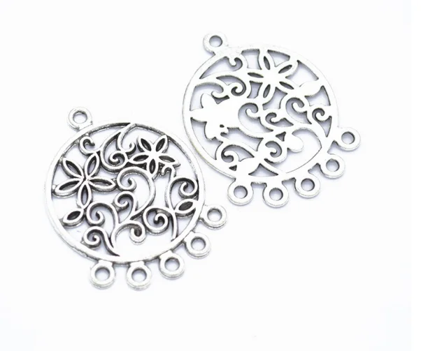 60pcs Fine hollow round connector Charms 35*26MM 2.8g Pendant Antique silver craft alloy Jewelry earring bracelet necklace 
60pcs Fine hollow round connector Charms 35*26MM 2.8g Pendant Antique silver craft alloy Jewelry earring bracelet necklace