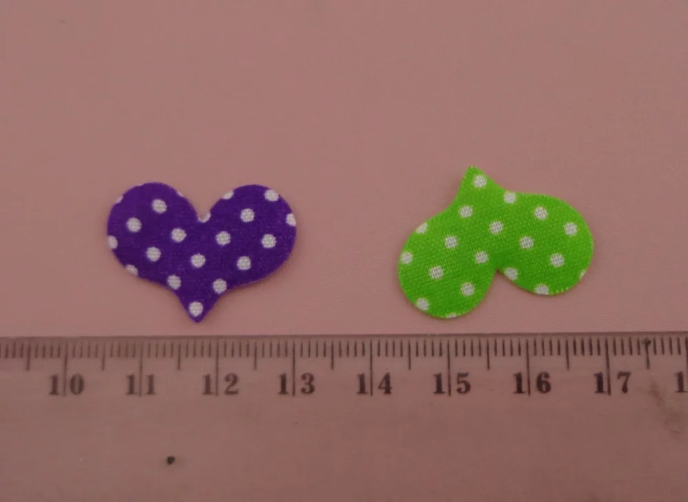 100PCS 2.6cm*1.9cm multi colors White Polka Dot printing Fabric Heart Patches Applique Spacers for Kids DIY,Boutique Handmade
100PCS 2.6cm*1.9cm multi colors White Polka Dot printing Fabric Heart Patches Applique Spacers for Kids DIY,Boutique Handmade