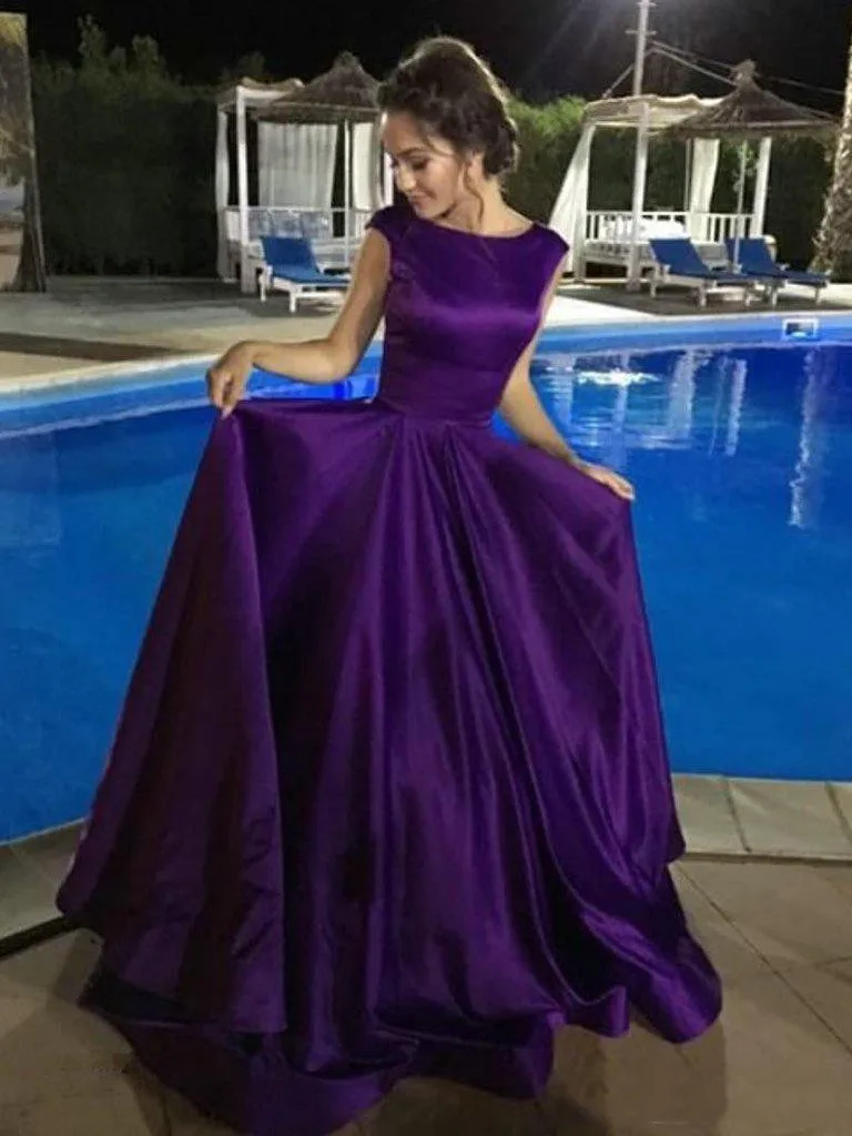 2019 Newest Purple Evening Dresses Long Satin Backless Ruffles Sweep Train Formal Party Prom Dress Runway Fashion Custom Made Ch
2019 Newest Purple Evening Dresses Long Satin Backless Ruffles Sweep Train Formal Party Prom Dress Runway Fashion Custom Made Ch