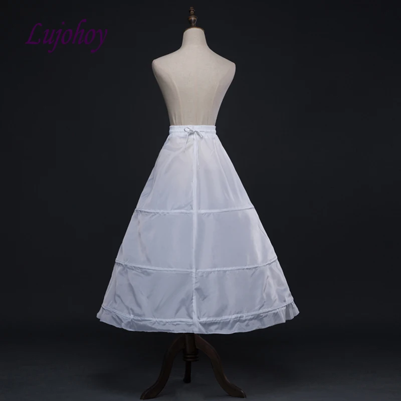 Белая длинная Нижняя юбка 3 Фупа ТРАПЕЦИЕВИДНОЕ свадебное платье для невесты