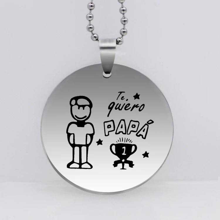 TE quiero PAPA Necklace Stainless Steel Acero Inoxidable Necklace Jewelry for Father YP6851
TE quiero PAPA Necklace Stainless Steel Acero Inoxidable Necklace Jewelry for Father YP6851