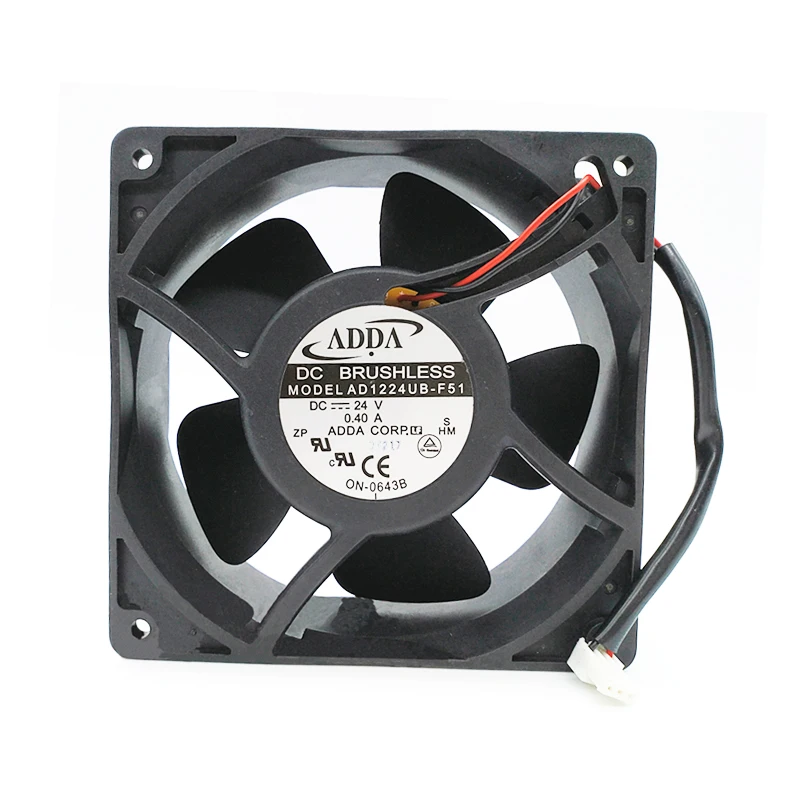 ADDA AD1224UB F51 (12 см) 12038 DC 24V 0.40A сервер инвертор осевой вентилятор охлаждения|cooling fan|adda