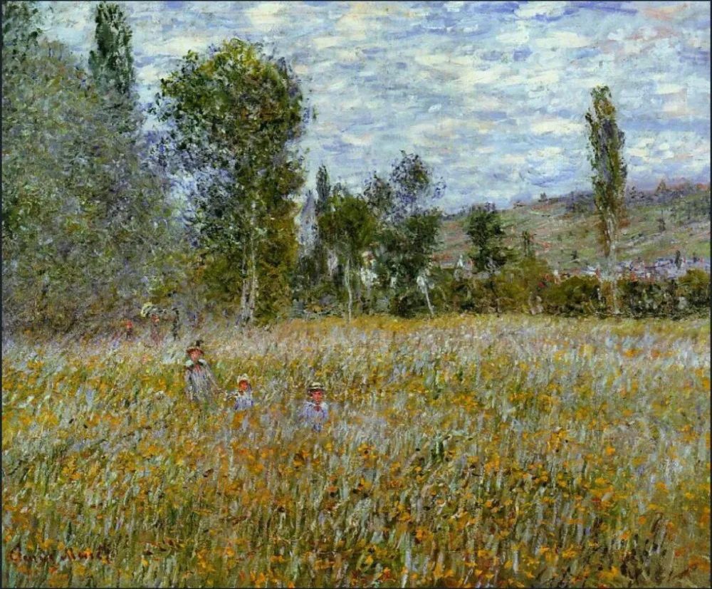 High quality Oil painting Canvas Reproductions Meadow (1879) By Claude Monet hand painted
High quality Oil painting Canvas Reproductions Meadow (1879) By Claude Monet hand painted