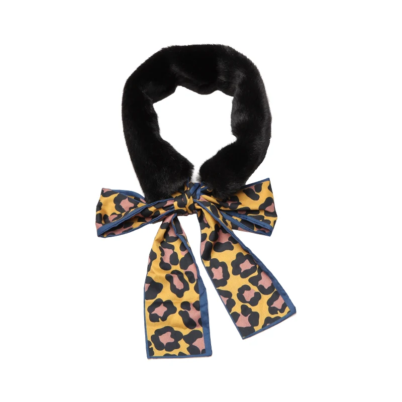 Lady Blinger faux rabbit fur scarves leopard silk ribbon fur scarves thick warm cute sweet scarf new creative scarf
Lady Blinger faux rabbit fur scarves leopard silk ribbon fur scarves thick warm cute sweet scarf new creative scarf