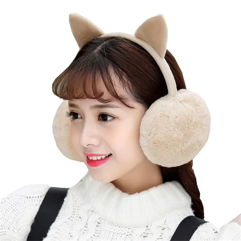VISNXGI Winter Warm Earmuffs Faux Fur Ear Muffs Cute Cat Ear Earflap Rabbit Fur Earmuff For Girls Ear Flap Ladies Plush Muffs
VISNXGI Winter Warm Earmuffs Faux Fur Ear Muffs Cute Cat Ear Earflap Rabbit Fur Earmuff For Girls Ear Flap Ladies Plush Muffs