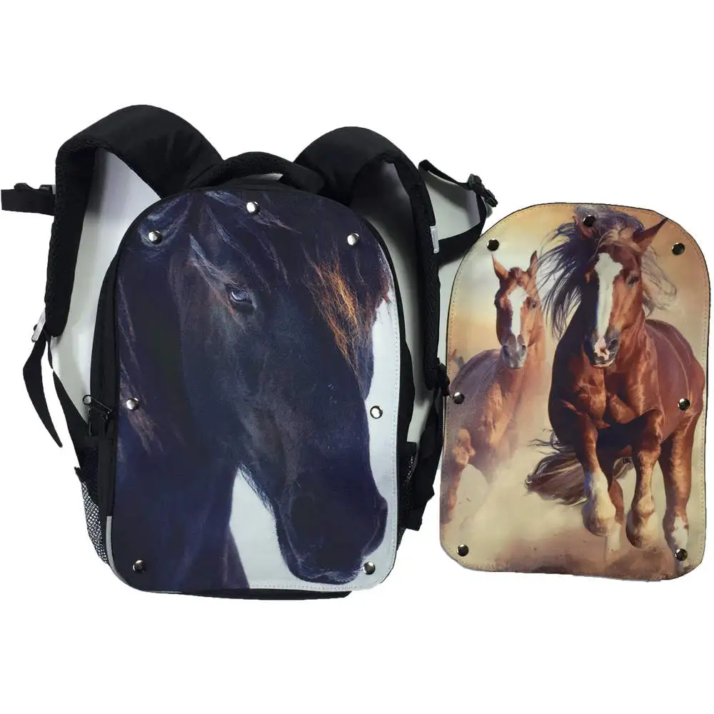 Рюкзаки с рисунком лошадей животных аниме волшебная луна единорог галактика