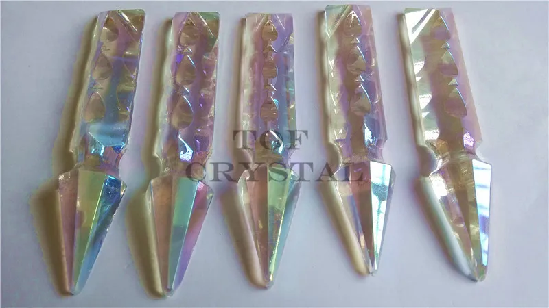 100Pcs AB Glass Crystal Spear Sword Lamp Chandelier Prisms Parts 100mm Free Shipping
100Pcs AB Glass Crystal Spear Sword Lamp Chandelier Prisms Parts 100mm Free Shipping
