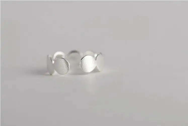 Женское винтажное Открытое кольцо простое украшение из стерлингового серебра 2017