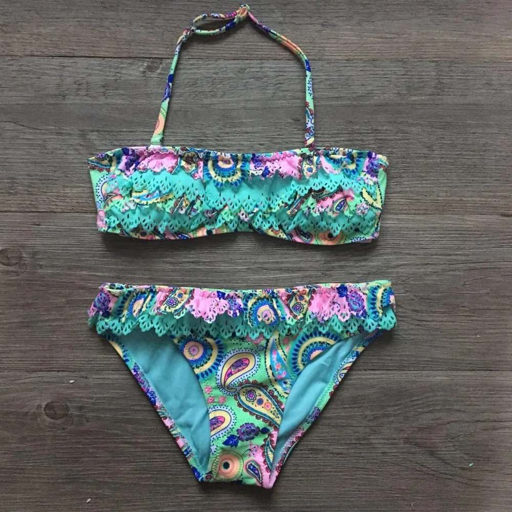Print Girls Bikini 2020 Falbala Children Swimwear Swimsuit Bandage Children Bikinis Kids Bathing Suit Swimsuits Biquini A318
Print Girls Bikini 2020 Falbala Children Swimwear Swimsuit Bandage Children Bikinis Kids Bathing Suit Swimsuits Biquini A318