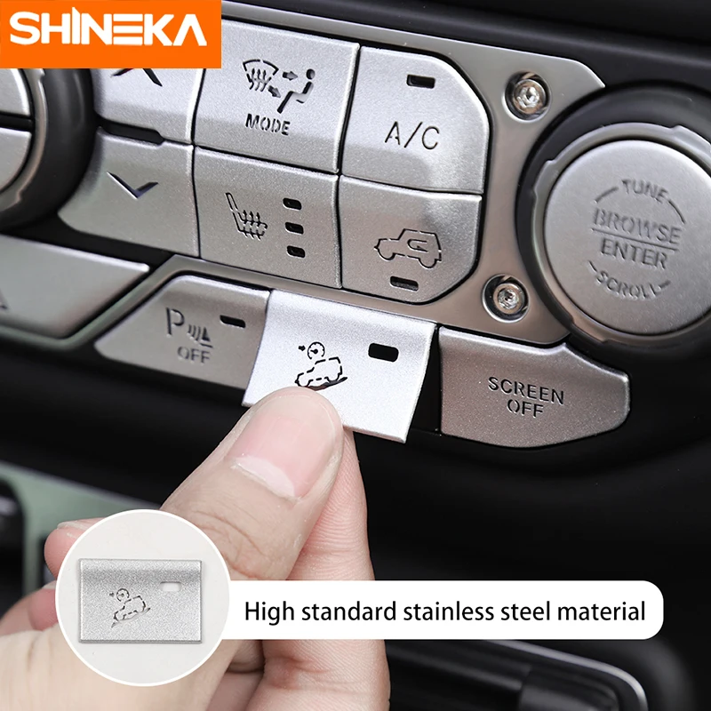 SHINEKA внутренние молдинги для Jeep Wrangler Sahara JL 2018 2019 наклейка кнопки Центрального управления для Jeep Wrangler JL аксессуары
SHINEKA внутренние молдинги для Jeep Wrangler Sahara JL 2018 2019 наклейка кнопки Центрального управления для Jeep Wrangler JL аксессуары